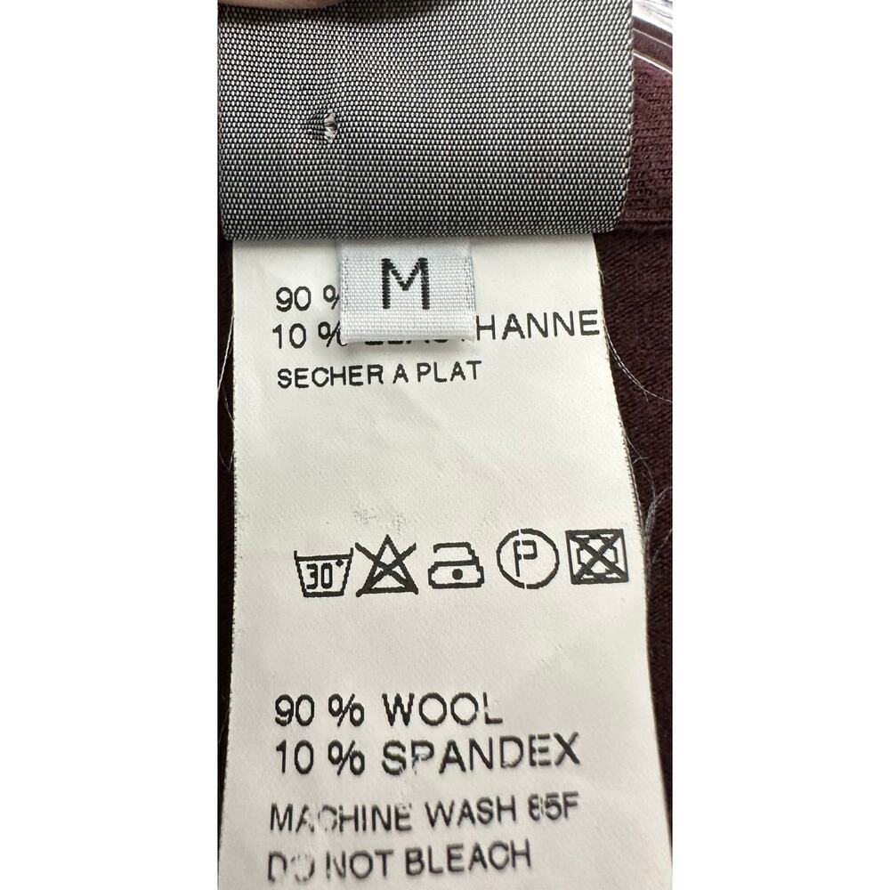 Lilith Brown Basic Wool Blend Button Up‎ Soft Coz… - image 3